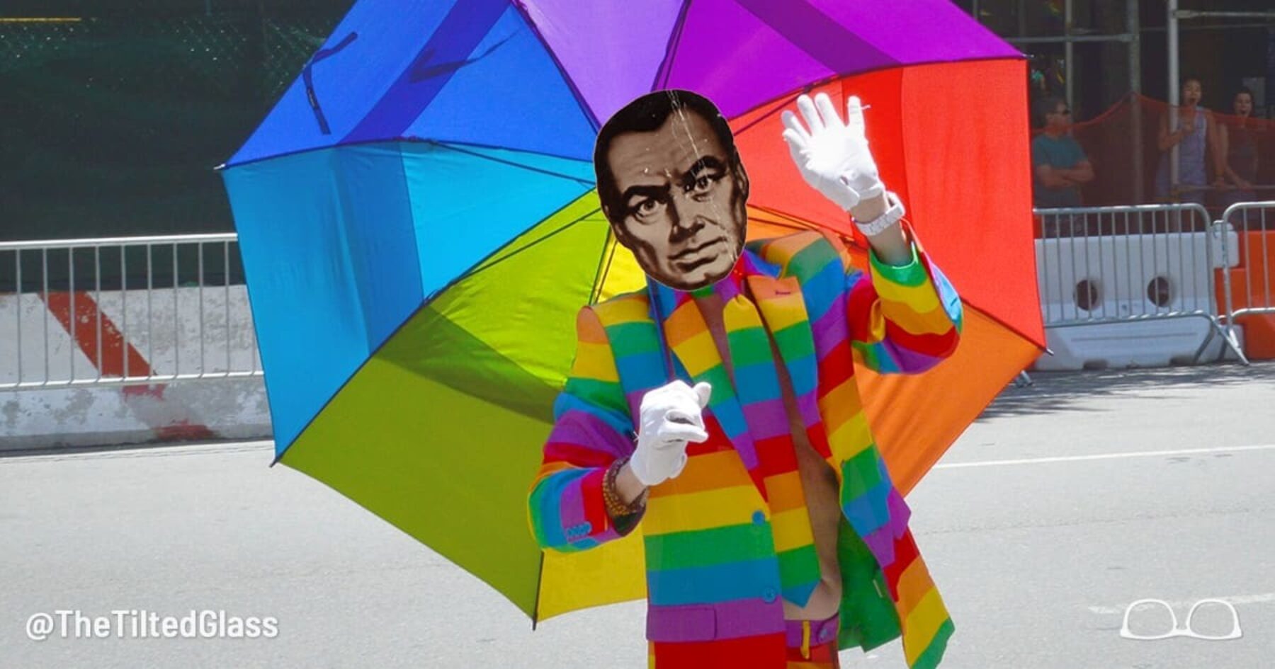 “Down with labels! We’re just sexual beings!” says Orwellian newspeak agent.