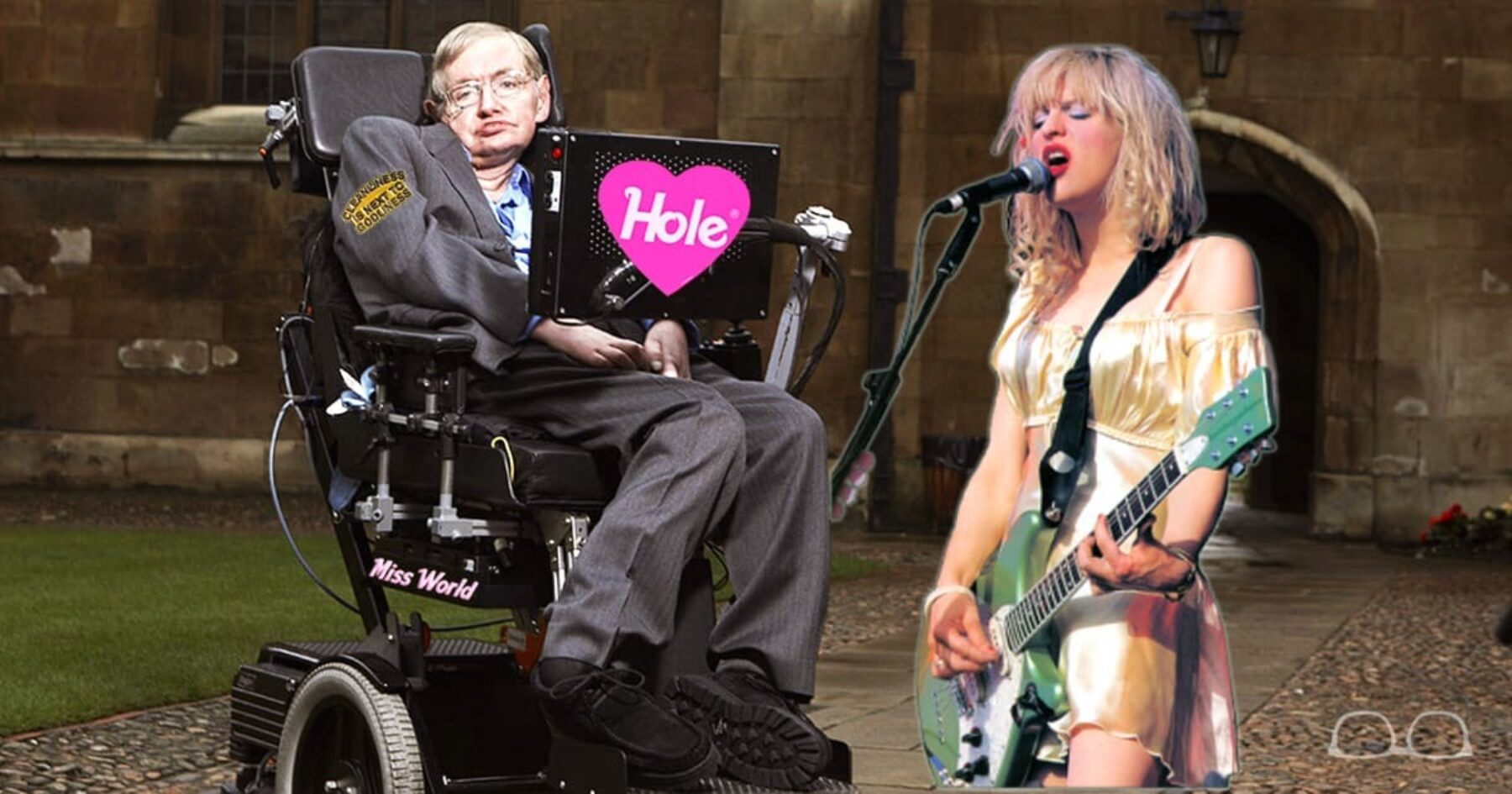 Stephen Hawking Going Through a Hole Phase