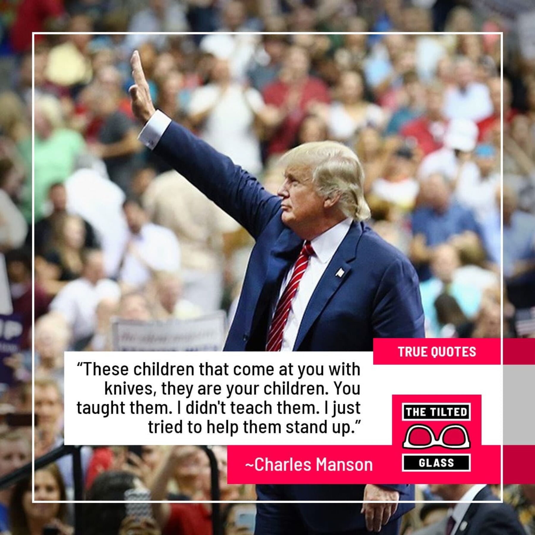 Trump: I just tried to help them stand up